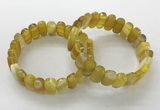 CGB3101 7.5 inches 8*15mm oval agate gemstone bracelets