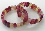 CGB3103 7.5 inches 8*15mm oval agate gemstone bracelets