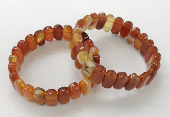 CGB3104 7.5 inches 8*15mm oval agate gemstone bracelets