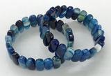 CGB3105 7.5 inches 8*15mm oval agate gemstone bracelets