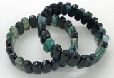 CGB3107 7.5 inches 8*15mm oval agate gemstone bracelets