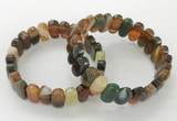 CGB3110 7.5 inches 8*15mm oval agate gemstone bracelets