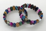 CGB3113 7.5 inches 8*15mm oval agate gemstone bracelets