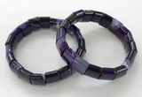 CGB3166 7.5 inches 12*15mm rectangle agate bracelets wholesale