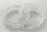 CGB3220 7.5 inches 12*20mm oval white crystal bracelets