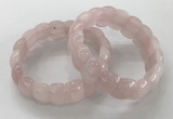 CGB3221 7.5 inches 12*20mm oval rose quartz bracelets