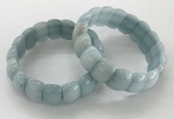 CGB3223 7.5 inches 12*20mm oval imitation aquamarine bracelets