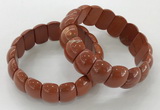 CGB3232 7.5 inches 12*20mm oval red jasper bracelets