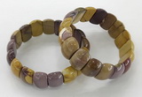 CGB3234 7.5 inches 12*20mm oval mookaite gemstone bracelets