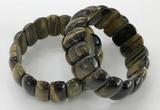 CGB3252 7.5 inches 12*25mm oval blue tiger eye bracelets