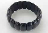 CGB3256 7.5 inches 12*25mm oval blue goldstone bracelets