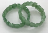 CGB3276 7.5 inches 10*15mm faceted marquise green aventurine bracelets