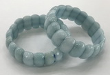 CGB3293 7.5 inches 10*20mm faceted oval imitation aquamarine bracelets