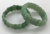 CGB3297 7.5 inches 10*20mm faceted oval green aventurine bracelets