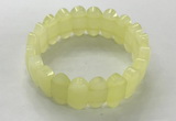 CGB3313 7.5 inches 10*20mm faceted oval lemon quartz bracelets