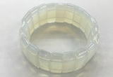 CGB3348 7.5 inches 11*23mm faceted rectangle opal bracelets