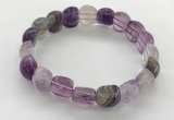 CGB3368 7.5 inches 10*15mm oval fluorite gemstone bracelets