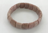 CGB3393 7.5 inches 10*15mm rectangle rhodochrosite bracelets