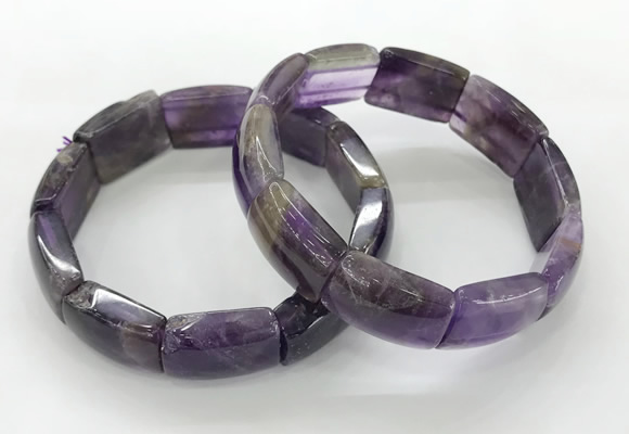 CGB3402 7.5 inches 15*21mm amethyst bracelets wholesale