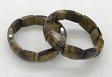 CGB3411 7.5 inches 15*21mm yellow tiger eye gemstone bracelets