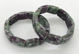 CGB3415 7.5 inches 15*21mm imitation ruby zoisite bracelets