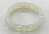 CGB3424 7.5 inches 12*15mm faceted rectangle opal bracelets