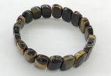 CGB3449 7.5 inches 10*15mm faceted marquise yellow tiger eye bracelets