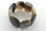 CGB3491 7.5 inches 30*40mm oval agate gemstone bracelets