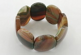 CGB3492 7.5 inches 30*40mm oval agate gemstone bracelets