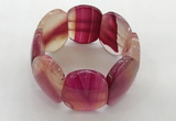 CGB3494 7.5 inches 30*40mm oval agate gemstone bracelets