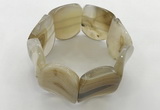 CGB3500 7.5 inches 30*40mm oval agate bracelets wholesale