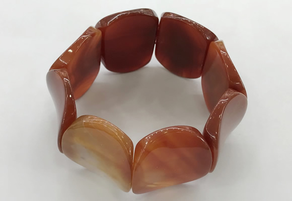 CGB3503 7.5 inches 30*40mm oval agate bracelets wholesale