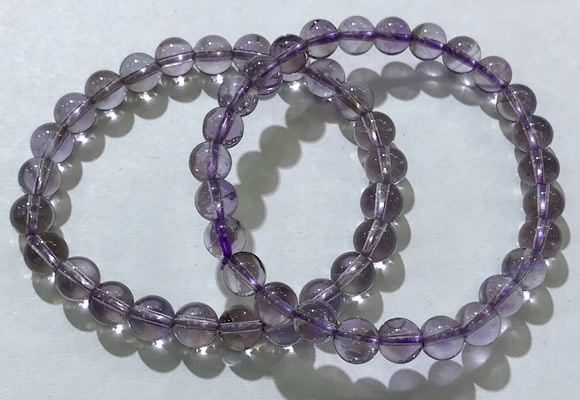 CGB4006 7.5 inches 8mm round ametrine beaded bracelets