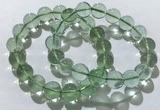 CGB4052 7.5 inches 12mm round green fluorite beaded bracelets