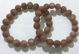 CGB4061 7.5 inches 10mm round sunstone beaded bracelets