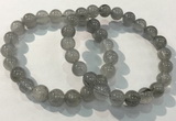 CGB4103 7.5 inches 9mm round rutilated quartz beaded bracelets