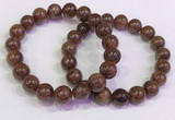 CGB4602 10mm - 11mm round golden rutilated quartz beaded bracelets