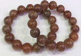 CGB4617 13mm - 14mm round golden rutilated quartz beaded bracelets