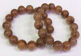 CGB4623 13mm - 14mm round golden rutilated quartz beaded bracelets