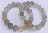 CGB4674 11mm - 12mm round green phantom quartz beaded bracelets