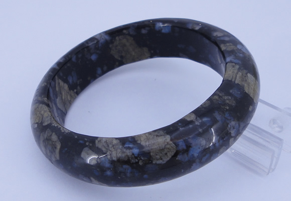 CGB477 Inner diameter 62mm fashion grey opal gemstone bangle