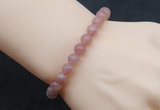 CGB5002 6mm, 8mm round strawberry quartz beads stretchy bracelets