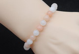 CGB5009 6mm, 8mm round pink aventurine beads stretchy bracelets