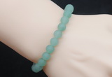 CGB5011 6mm, 8mm round matte green aventurine beads stretchy bracelets