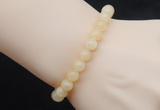 CGB5012 6mm, 8mm round honey jade beads stretchy bracelets