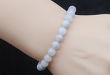 CGB5017 6mm, 8mm round white crazy lace agate beads stretchy bracelets