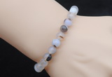 CGB5022 6mm, 8mm round Montana agate beads stretchy bracelets