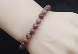 CGB5031 6mm, 8mm round Portuguese agate beads stretchy bracelets