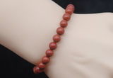 CGB5033 6mm, 8mm round red jasper beads stretchy bracelets