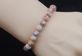 CGB5035 6mm, 8mm round red net jasper beads stretchy bracelets